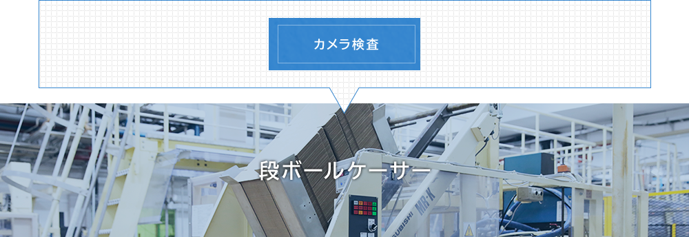 カメラ検査 段ボールケーサー